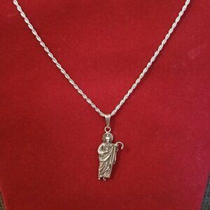 Torsal Necklace and San Judas Pendant silver 925